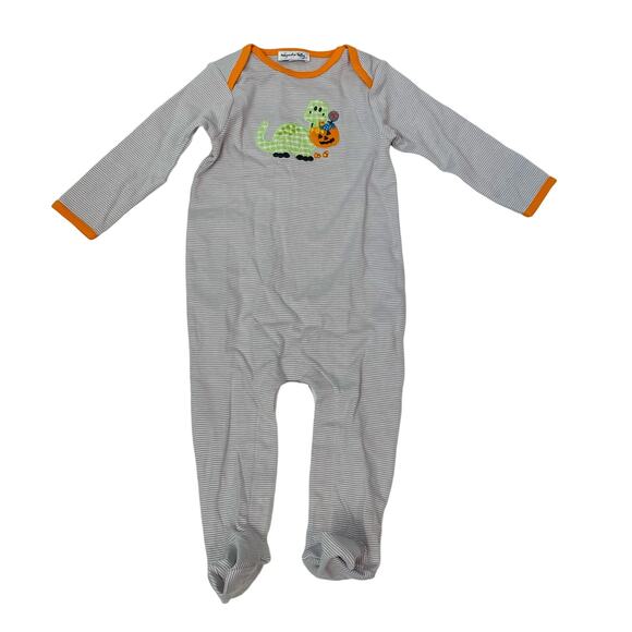 NWT Magnolia Baby 9M Spooky Saurus Footie - Picture 1 of 5
